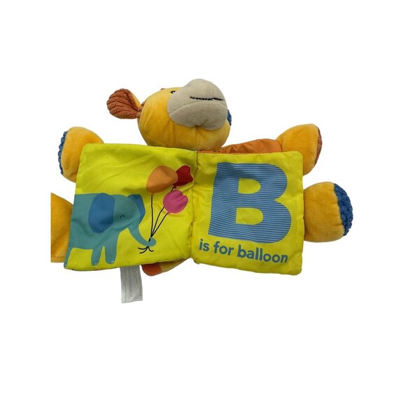 Spark Create Imagine Giraffe Plush Soft Book Rattle Lovey Crinkle - Picture 4 of 7